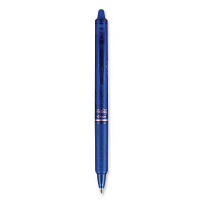 FriXion Clicker Erasable Gel Pen, Retractable, Bold 1 mm, Blue Ink, Blue Barrel, Dozen