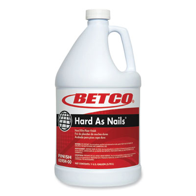 Hard As Nails Floor Finish, 1 gal Bottle, 4/Carton