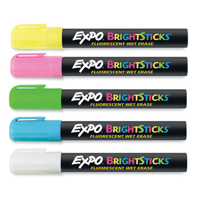 Bright Sticks, Medium Bullet Tip, Assorted Colors, 5/Set