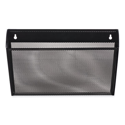 Metal Mesh Wall File, Letter Size, 14" x 3.1" x 8.2", Black