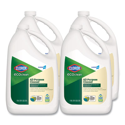 Clorox Pro EcoClean All-Purpose Cleaner, Unscented, 128 oz Bottle, 4/Carton