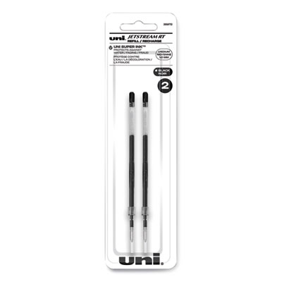 Refill for JetStream RT Pens, Bold Conical Tip, Black Ink, 2/Pack
