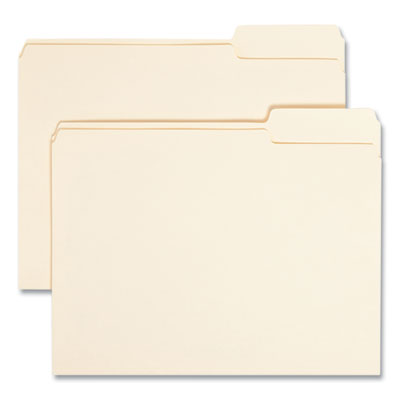 Manila File Folders, 1/3-Cut Tabs: Right Position, Letter Size, 0.75" Expansion, Manila, 100/Box