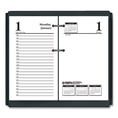 Economy Daily Desk Calendar Refill, 3.5 x 6, White Sheets, 12-Month (Jan to Dec): 2024